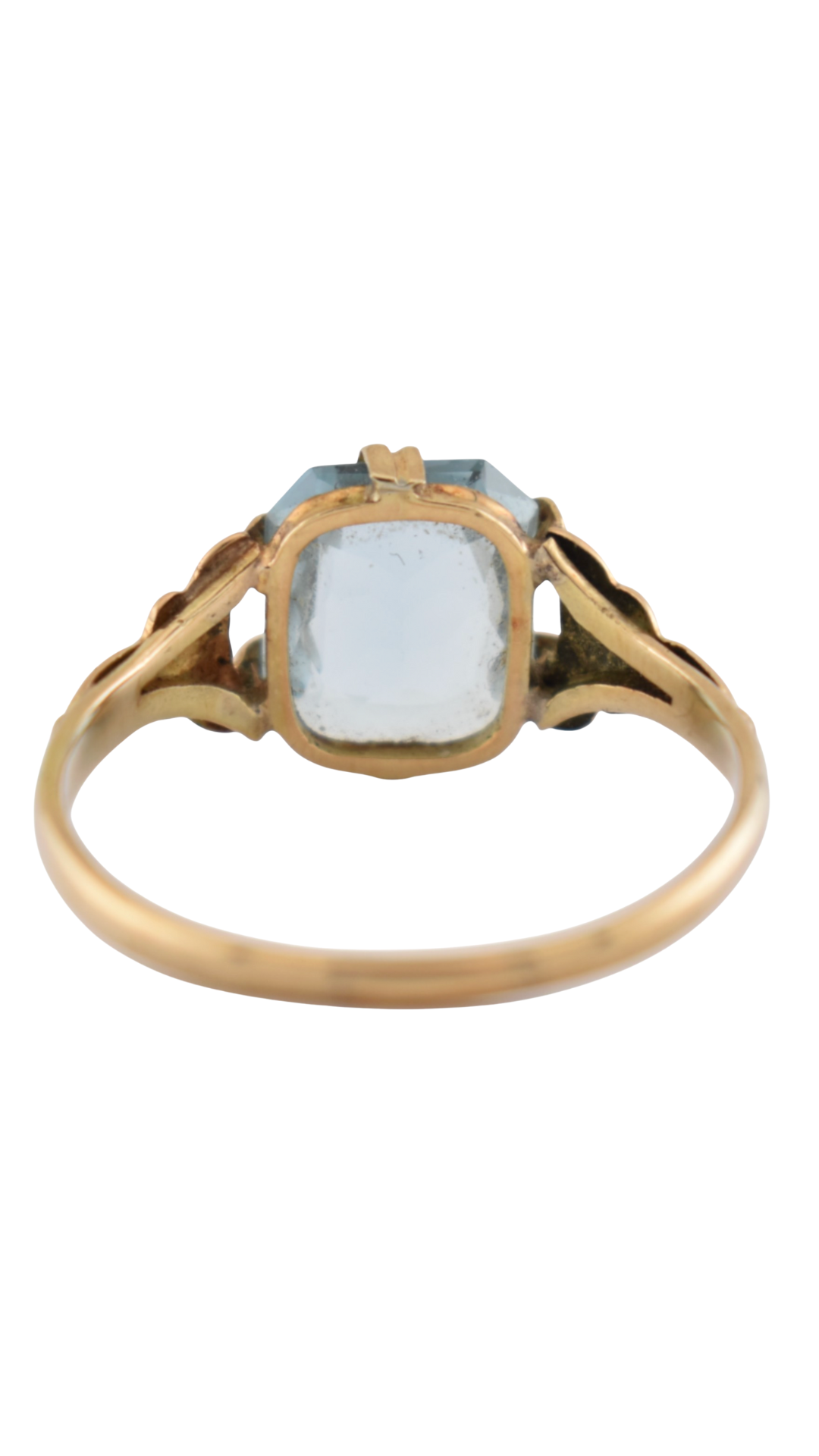 179 Gold & Aquamarine Ring
