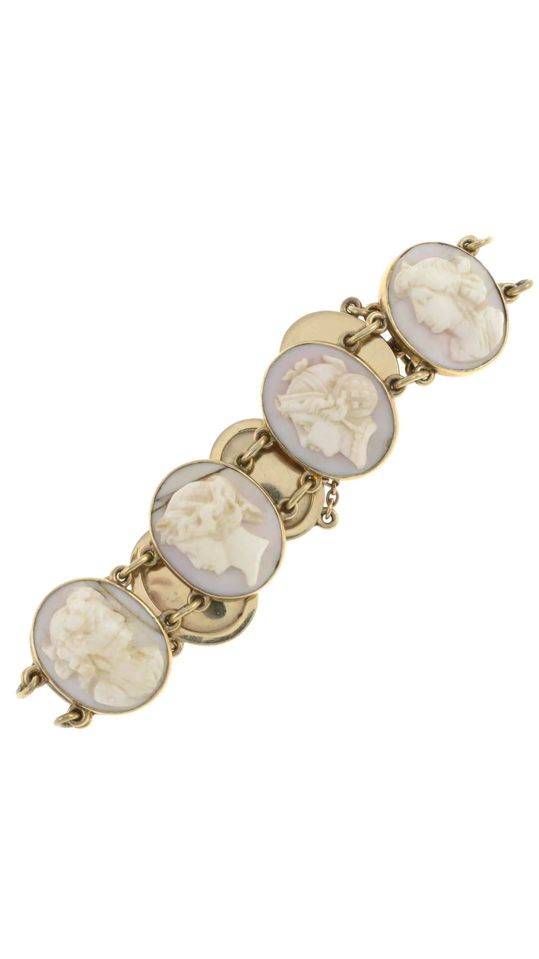 739 Graduated Shell Cameo Bracelet