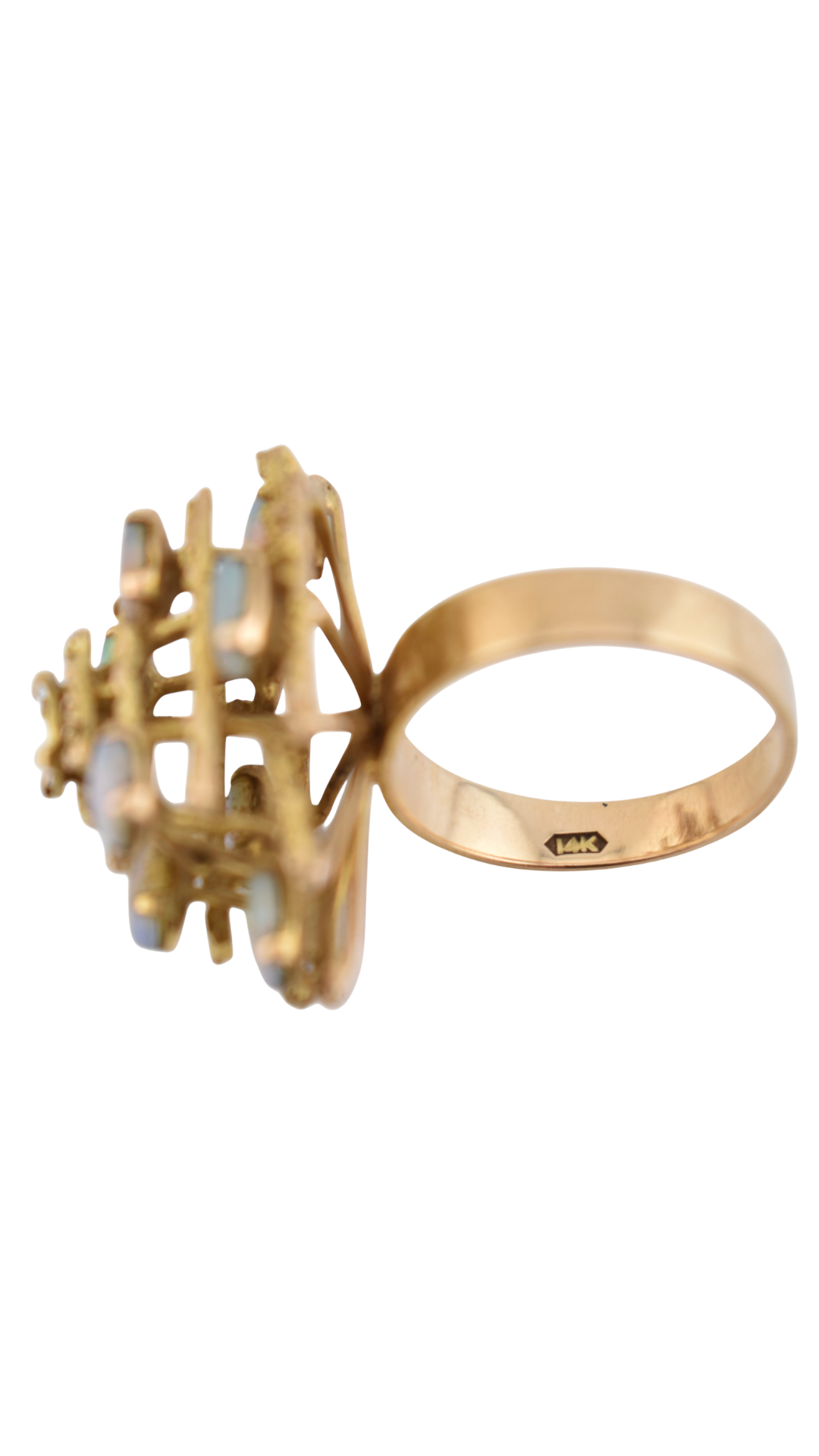 242 Opal Cluster Ring