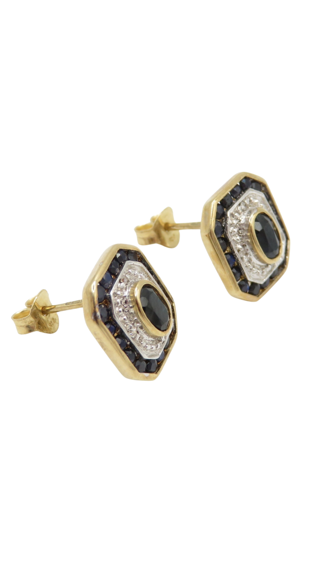 259 Sapphire Diamond Studs