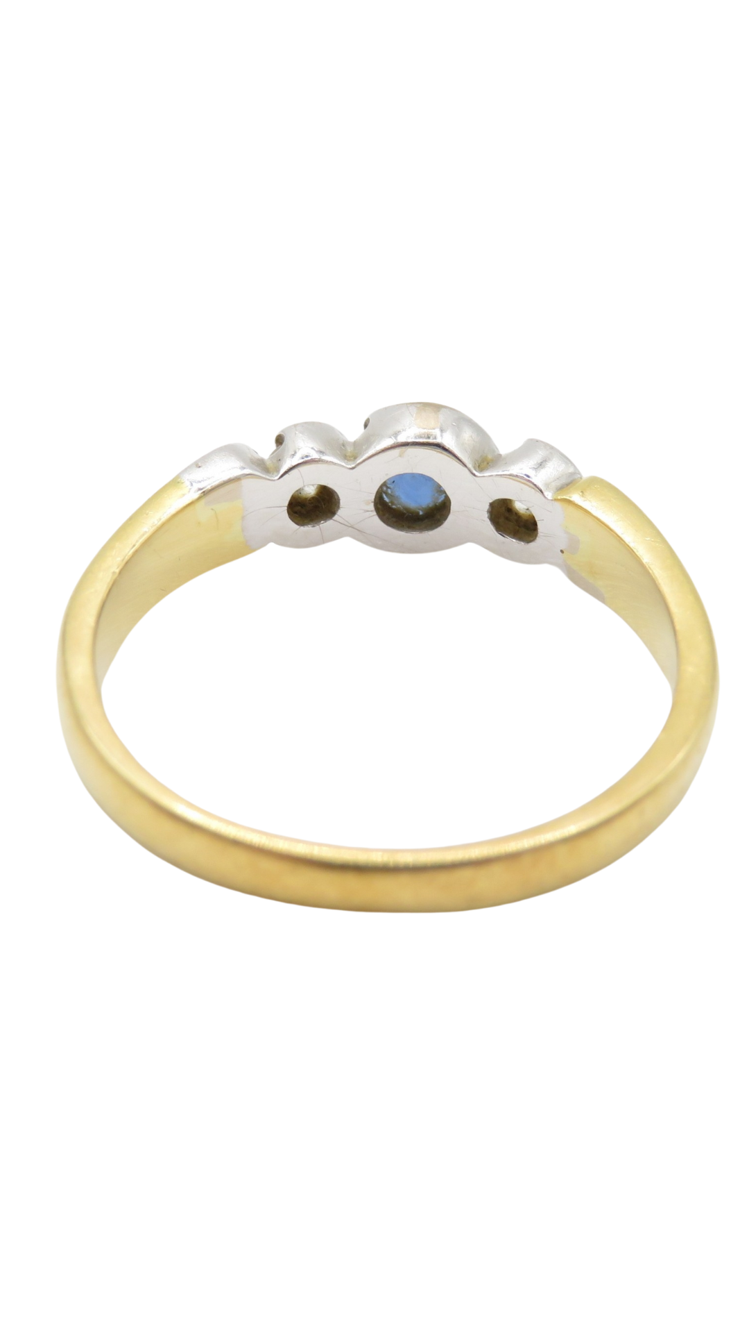 51 Sapphire Diamond Trilogy Ring