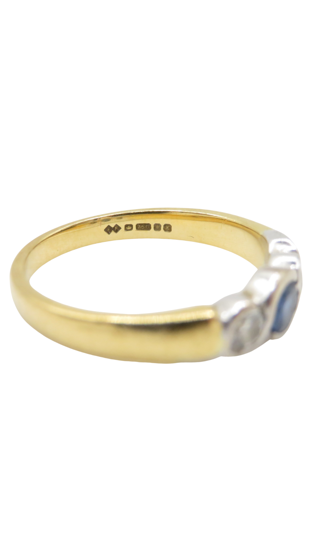 51 Sapphire Diamond Trilogy Ring