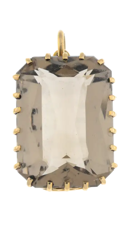 691 Smoky Quartz Pendant Necklace