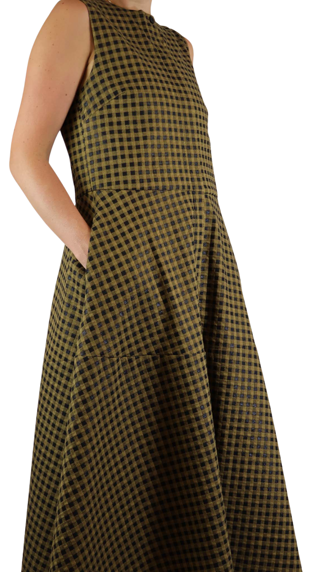 Checker Gold Dress