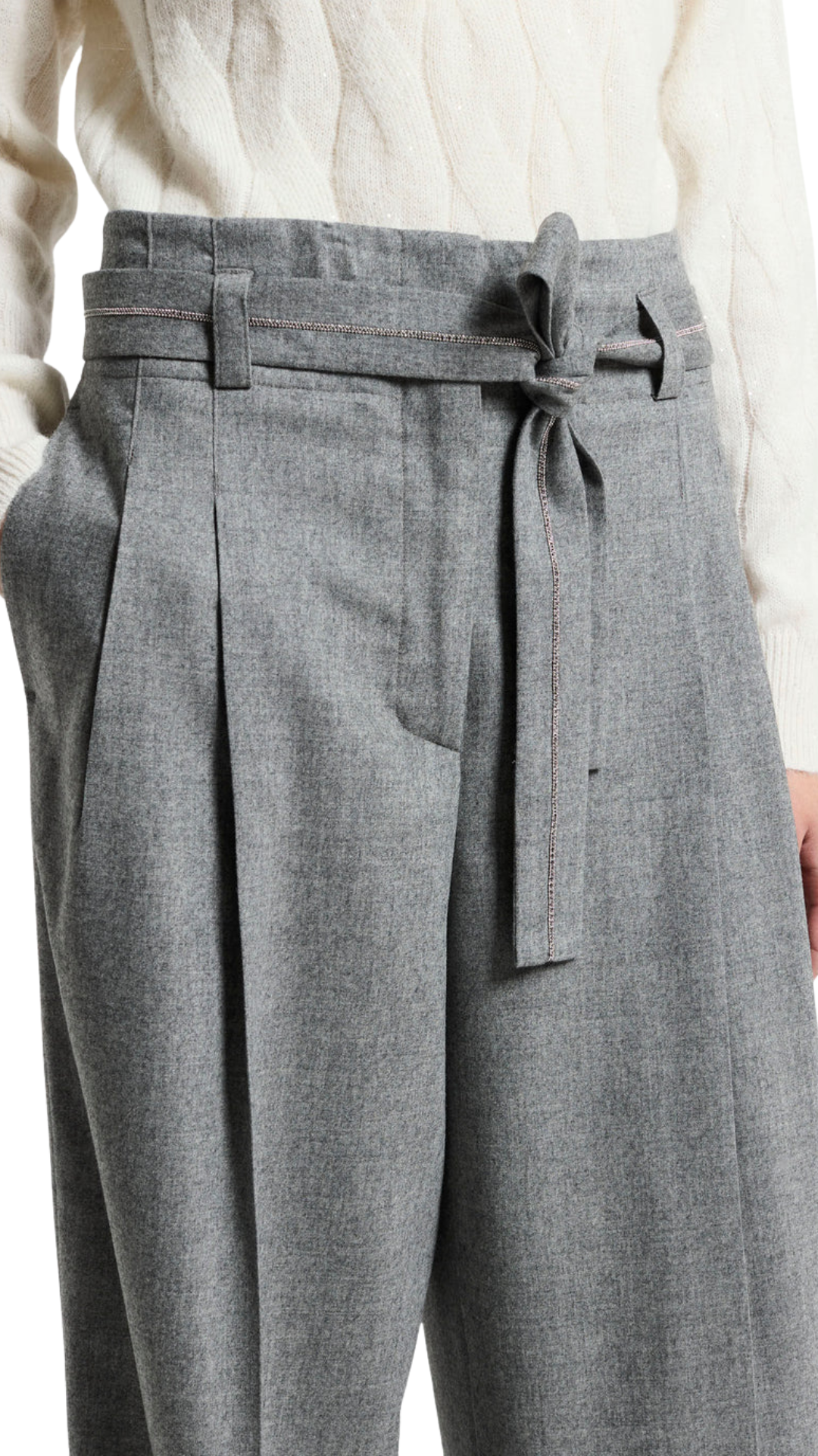 Wool & Cashmere Flannel Trousers