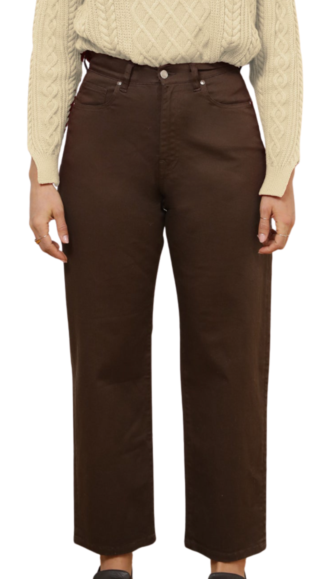 Chestnut Amelia Barrel Trousers