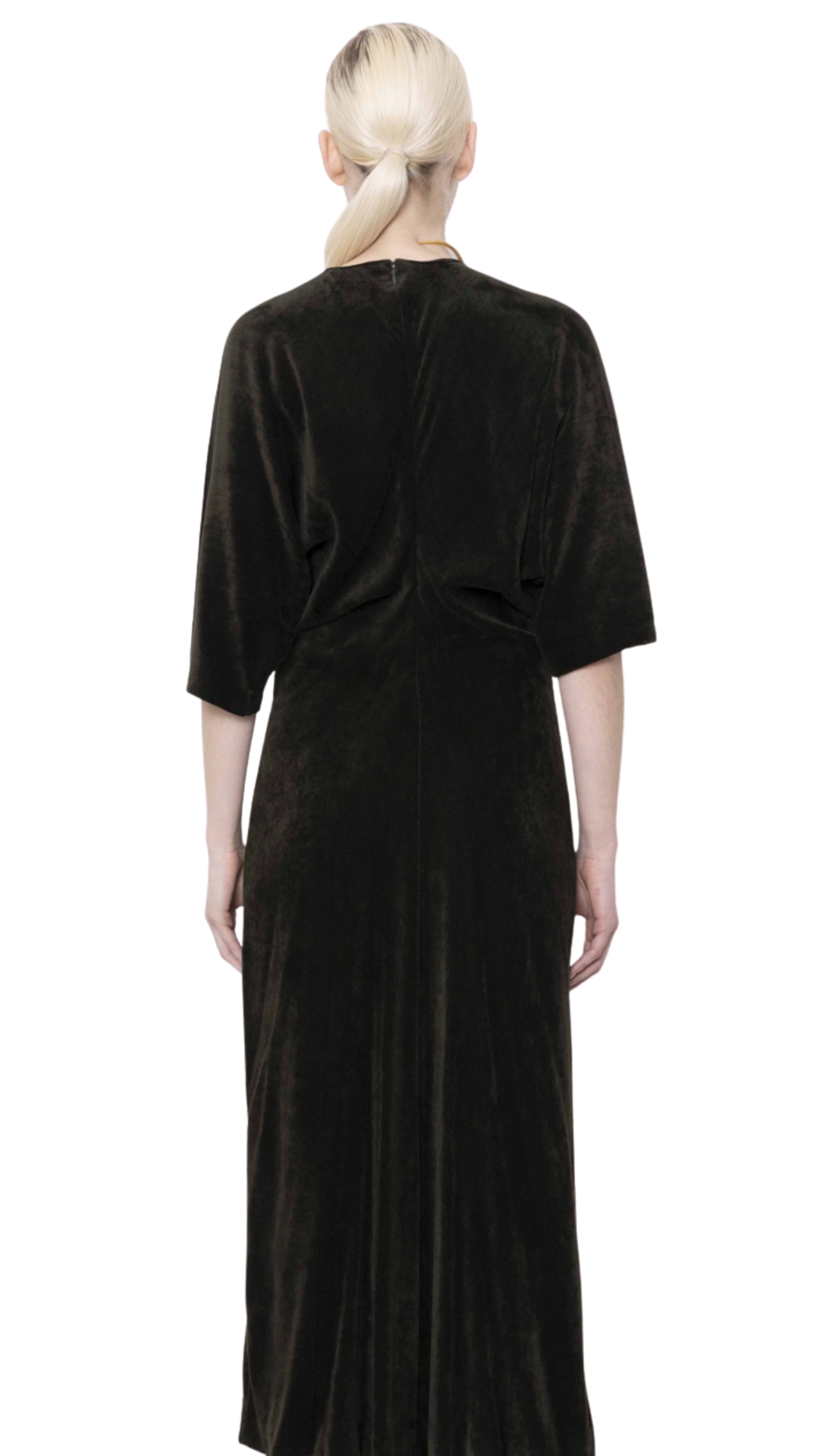 V-Neck Velvet Dress