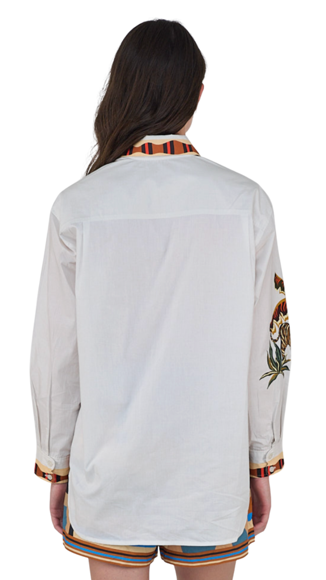 Total White Bali Tiger Shirt