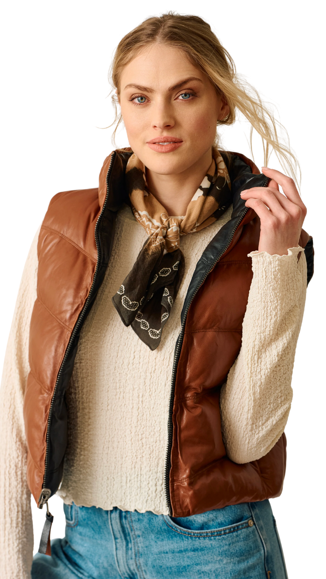 Ellen Reversible Leather Vest