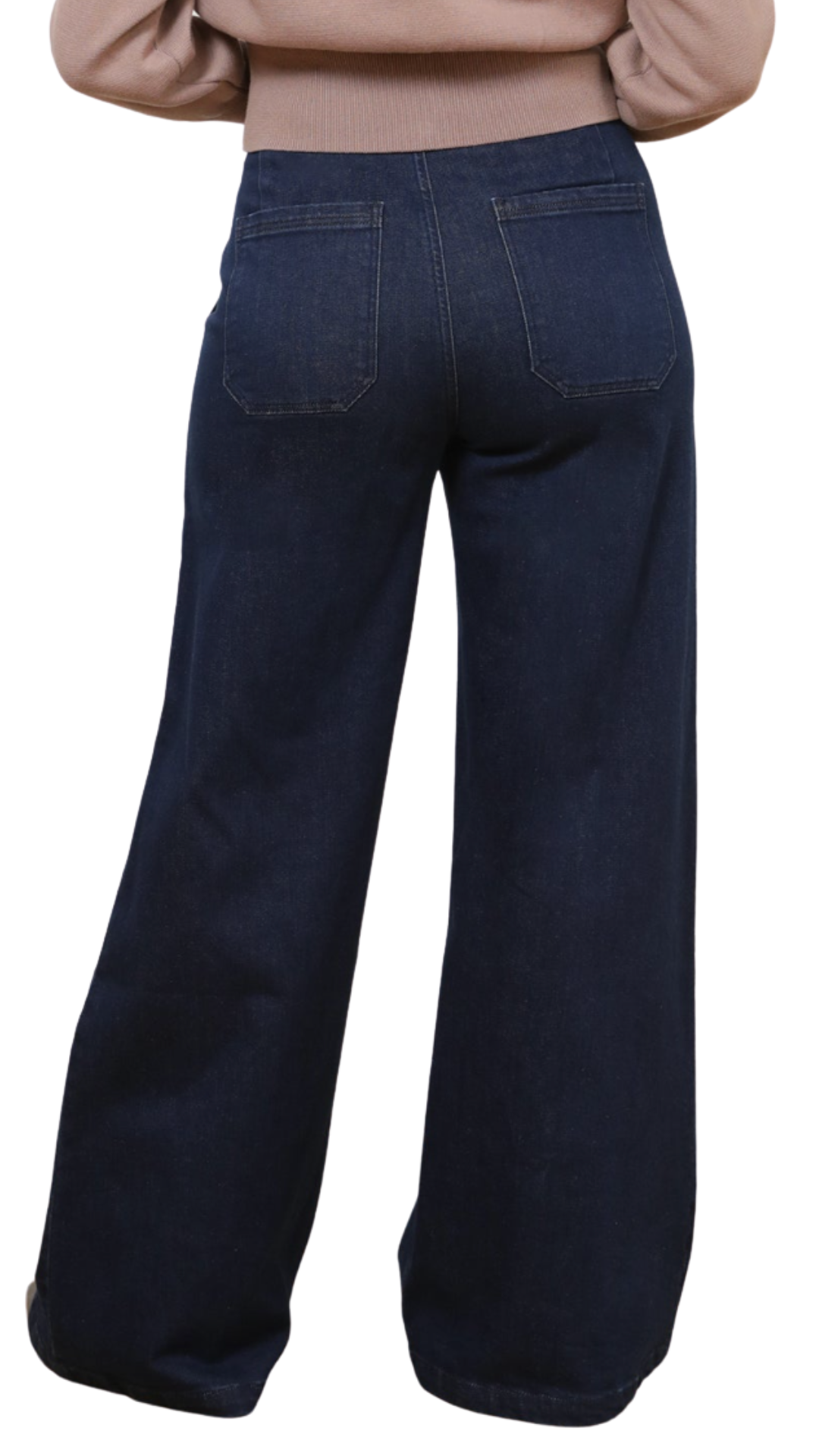 New York Dark Sabrina Wide Leg Jeans