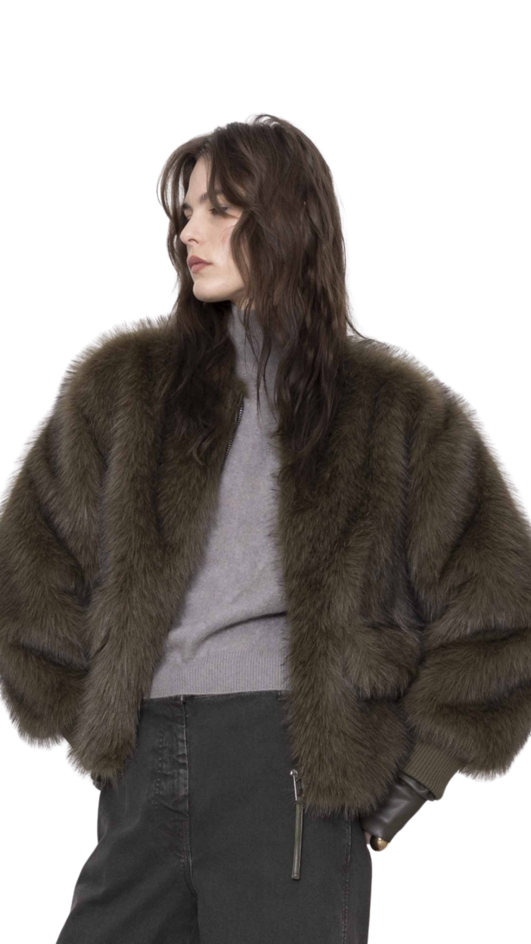 Faux Fur Bomber Jacket