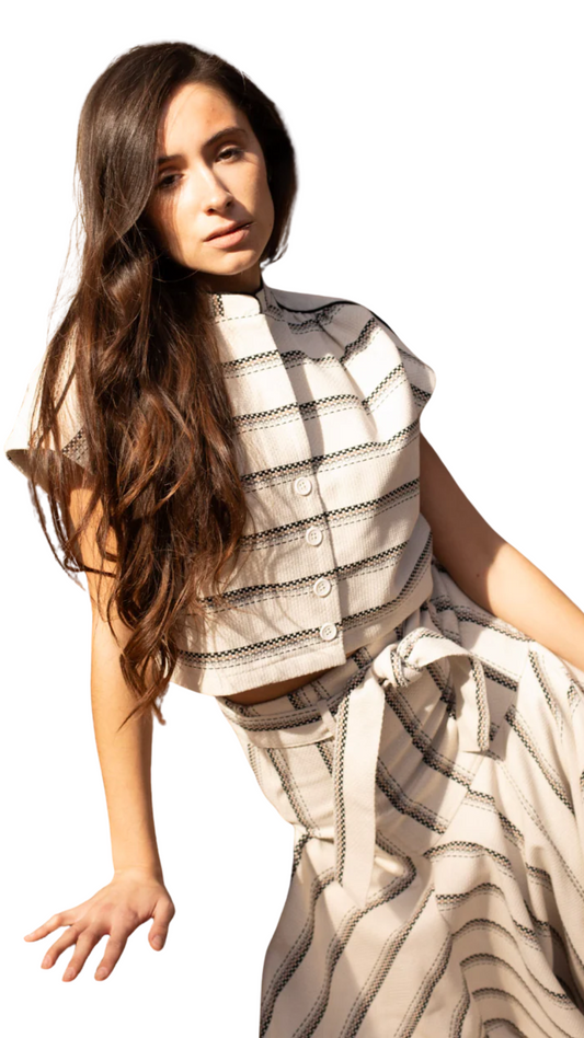 Poppy August Stripe Top
