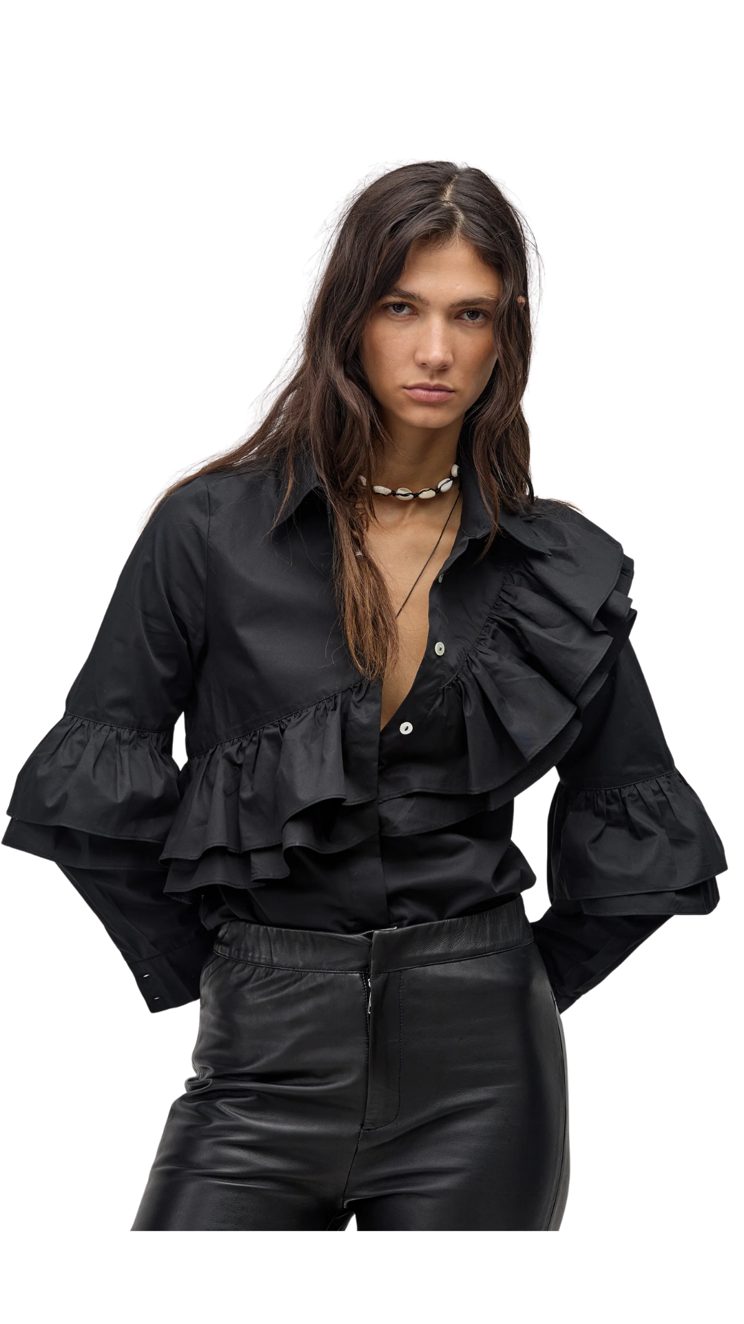 Black Mambo Poplin Shirt