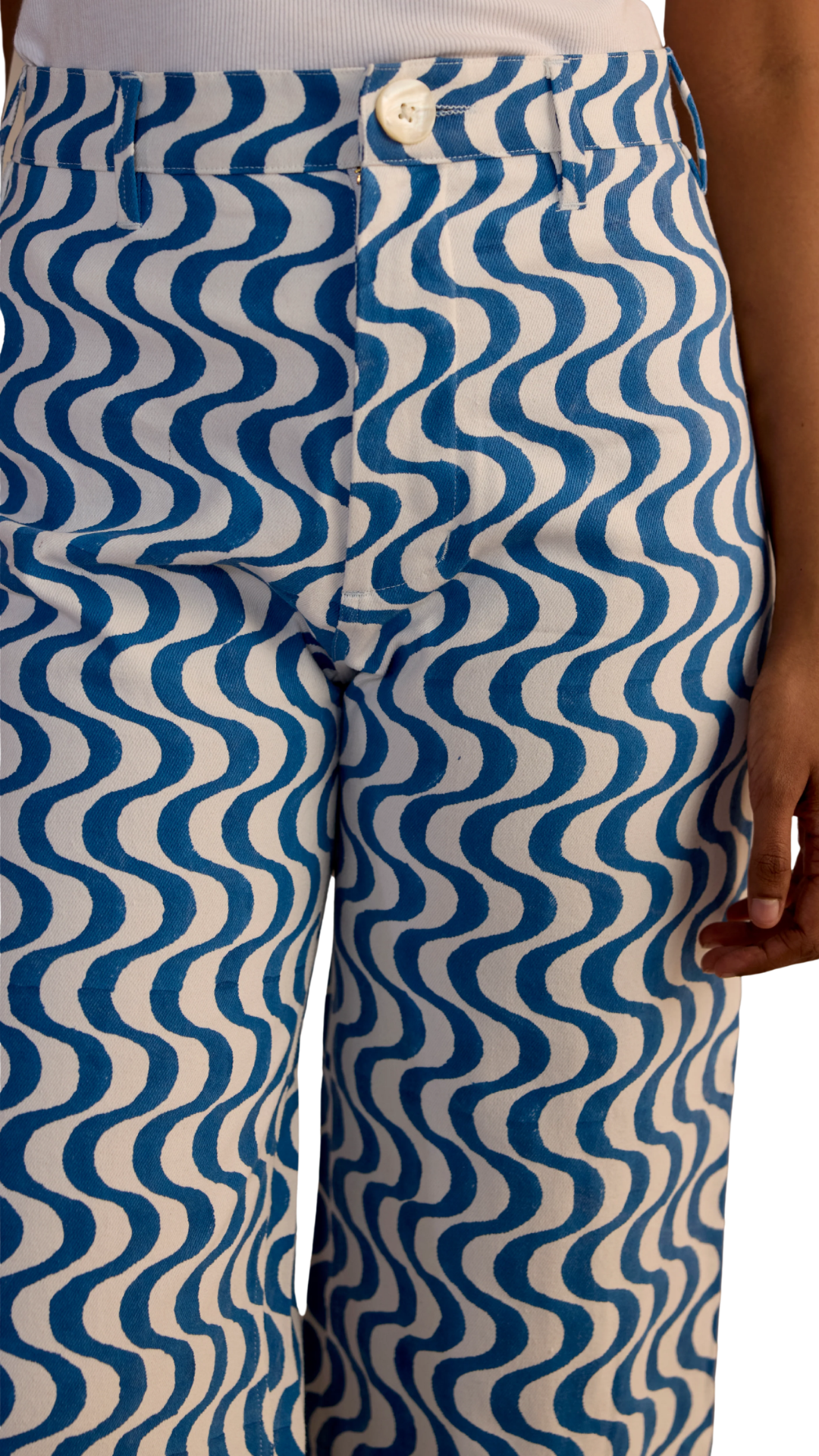 Wavy Print Disco Pants