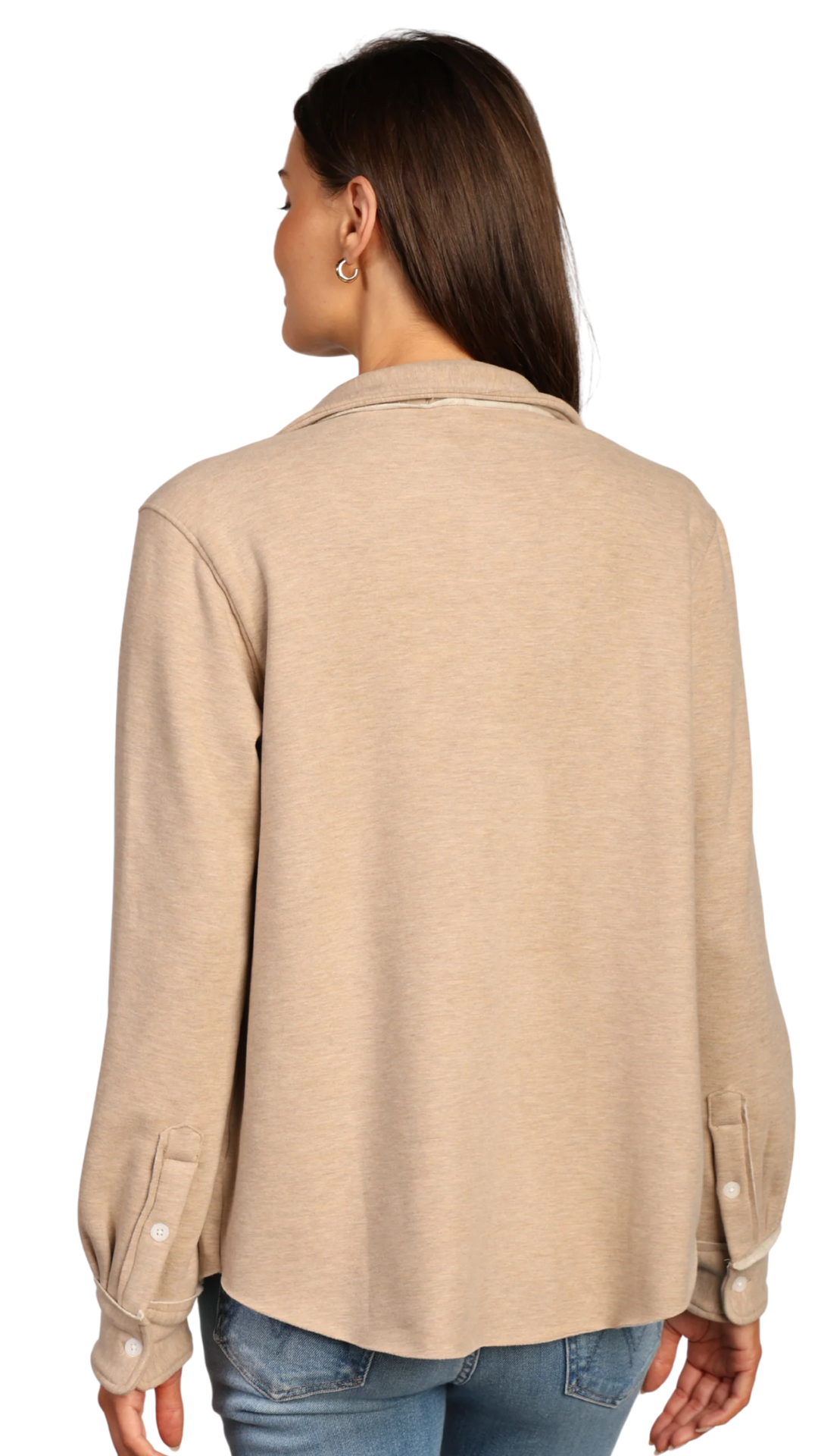 Cozy Raw Edge Boyfriend Shirt