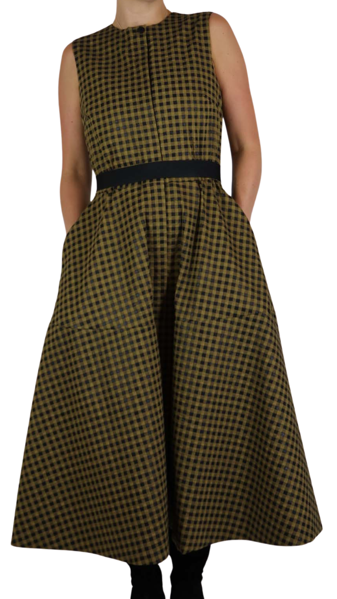 Checker Gold Dress