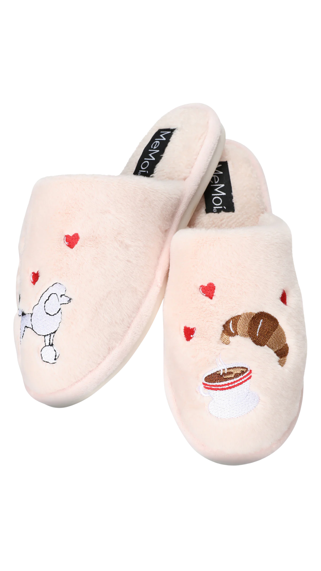 I Love Paris Plush Slippers