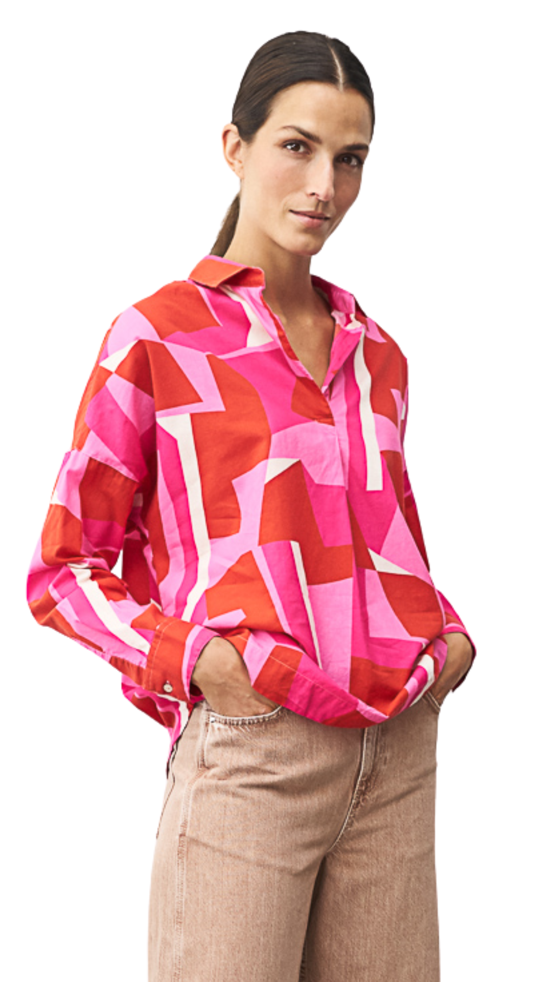 Derry Fuchsia Printed Blouse