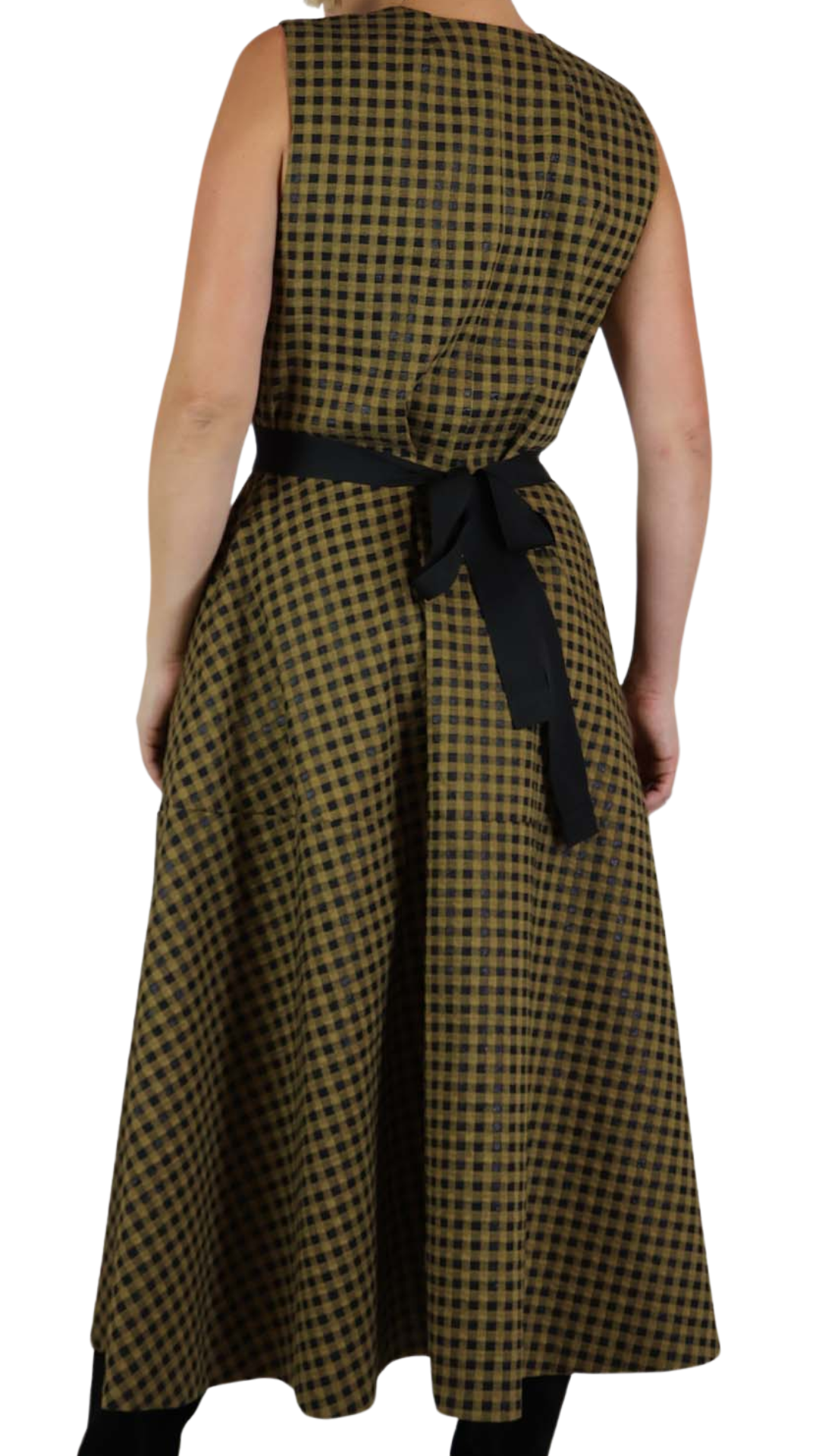 Checker Gold Dress