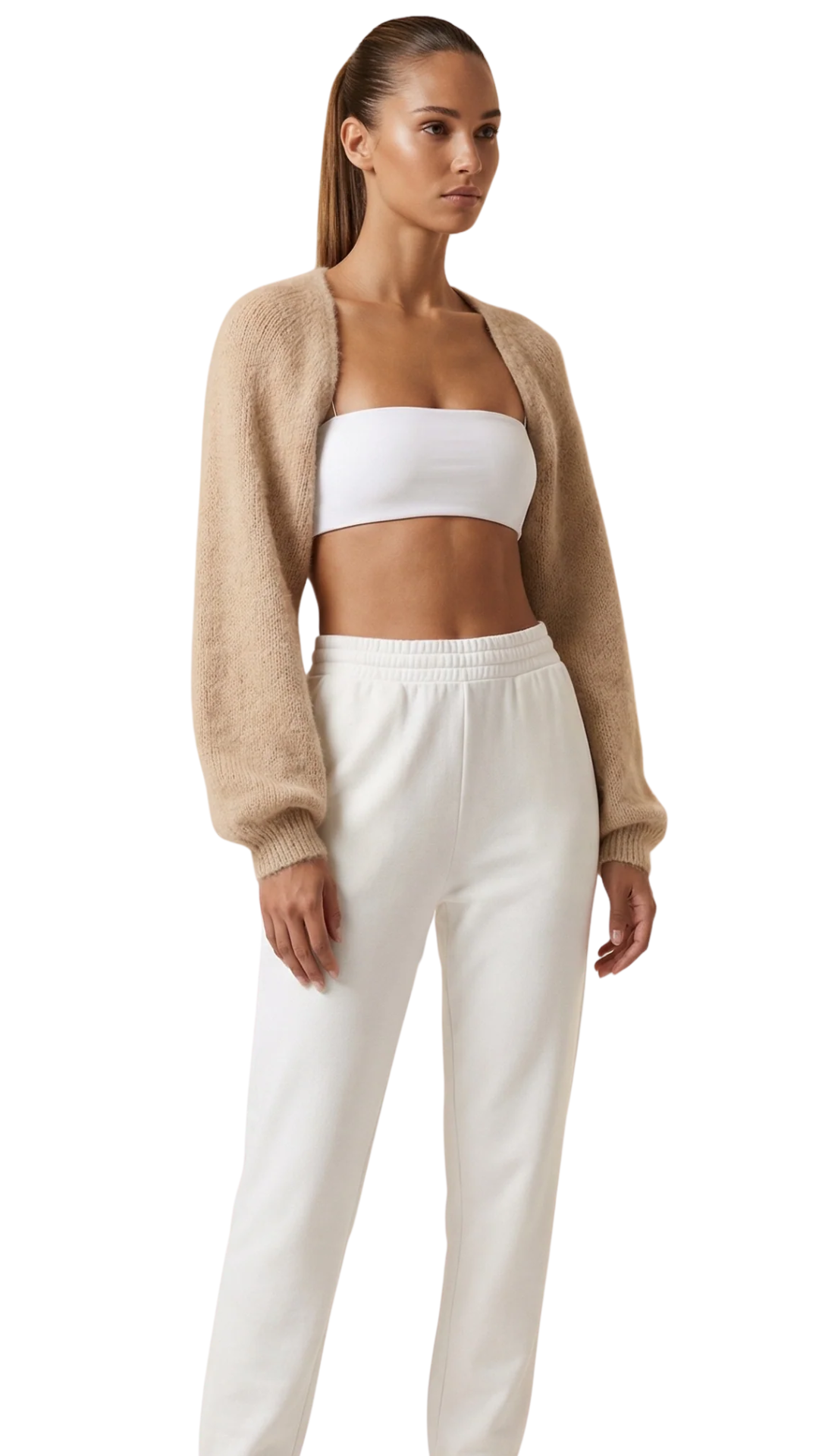 Beige Lea Alpaca Bolero