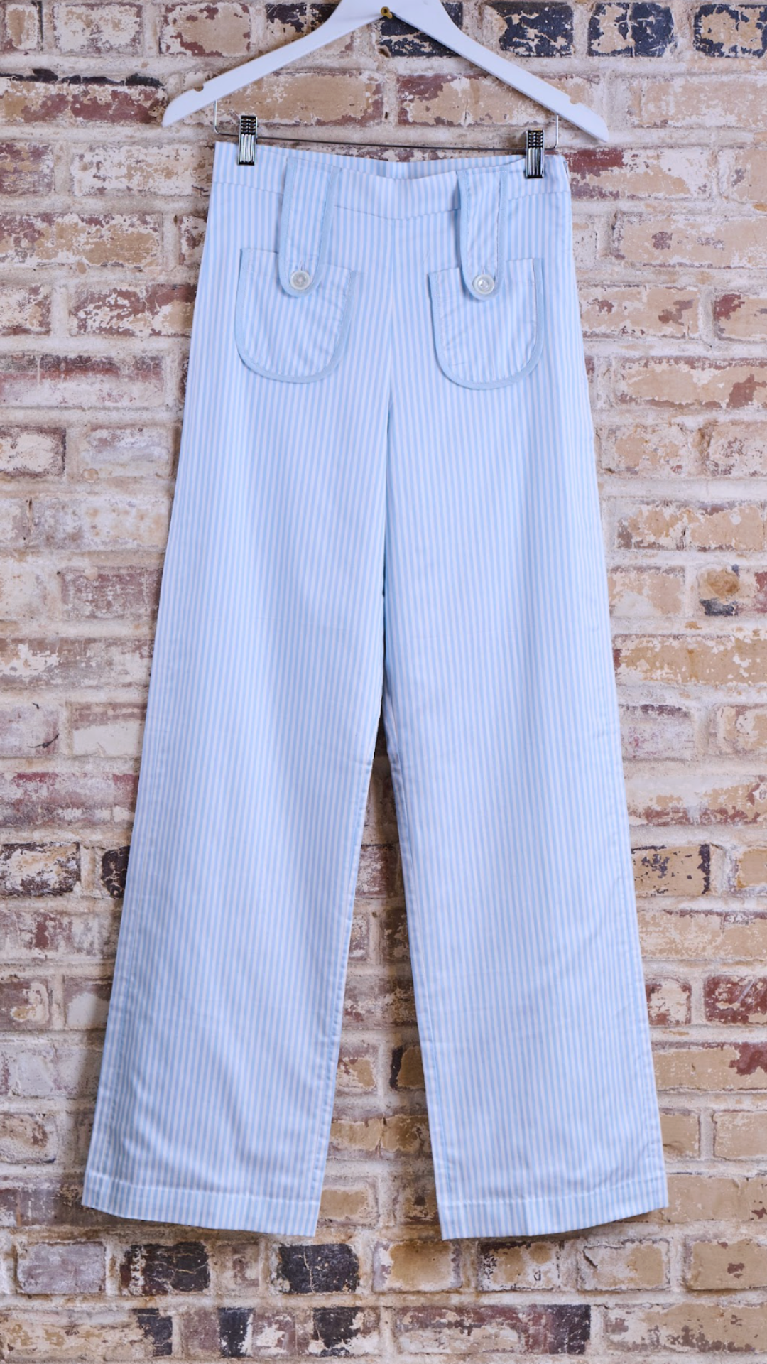 Tezza Tab Pants Blue Stripe Cotton