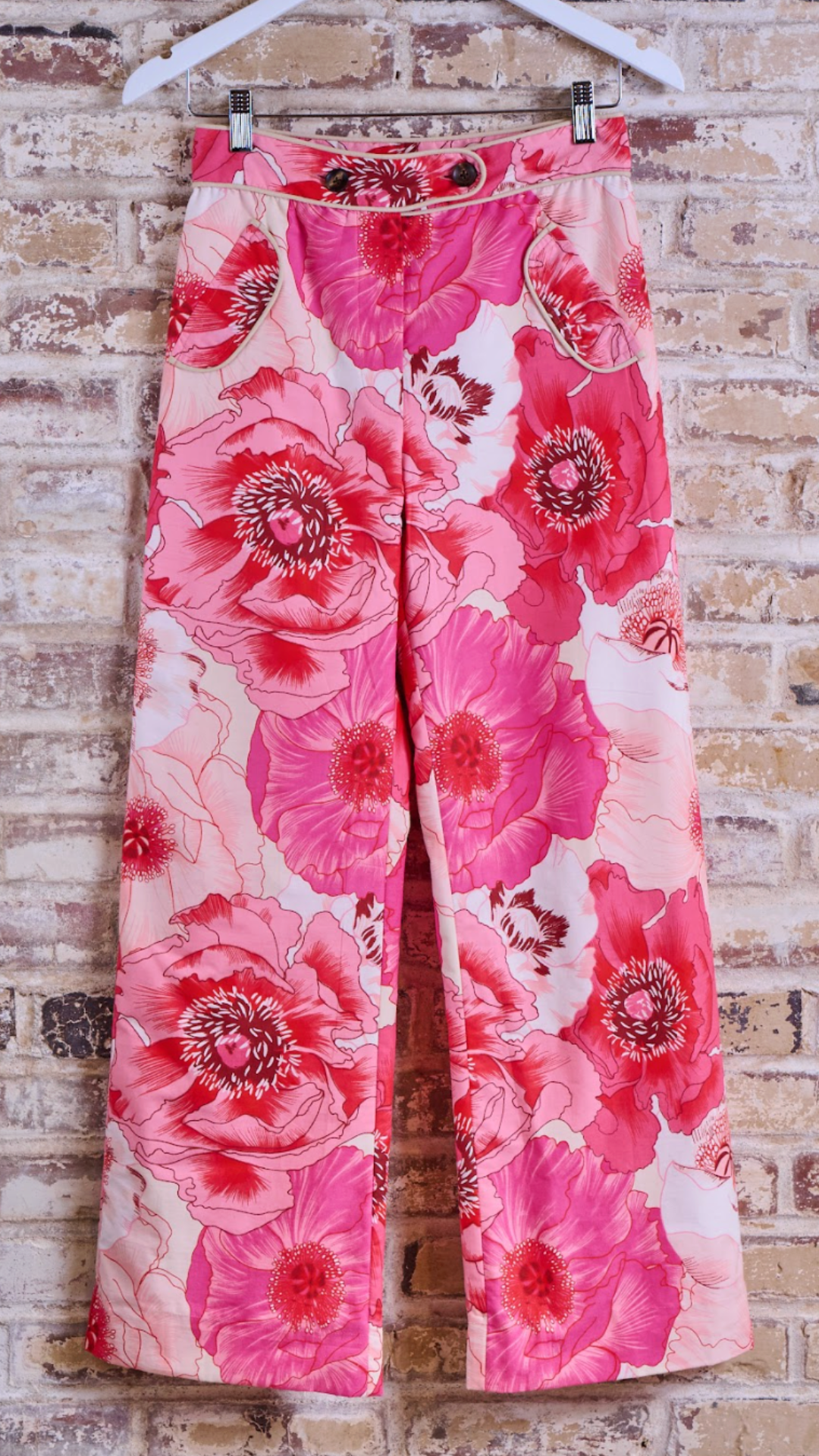 Pink Floral Kim Trim Pant