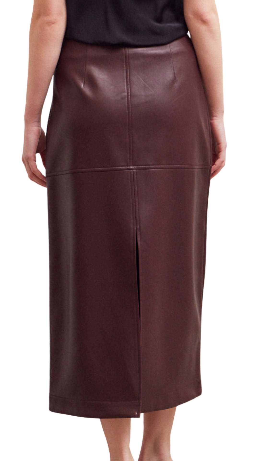Vegan Leather Pencil Skirt