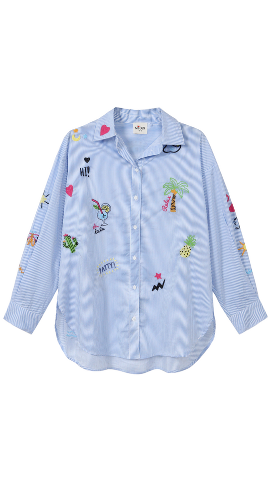 Madison Oversized Shirt - Stripe