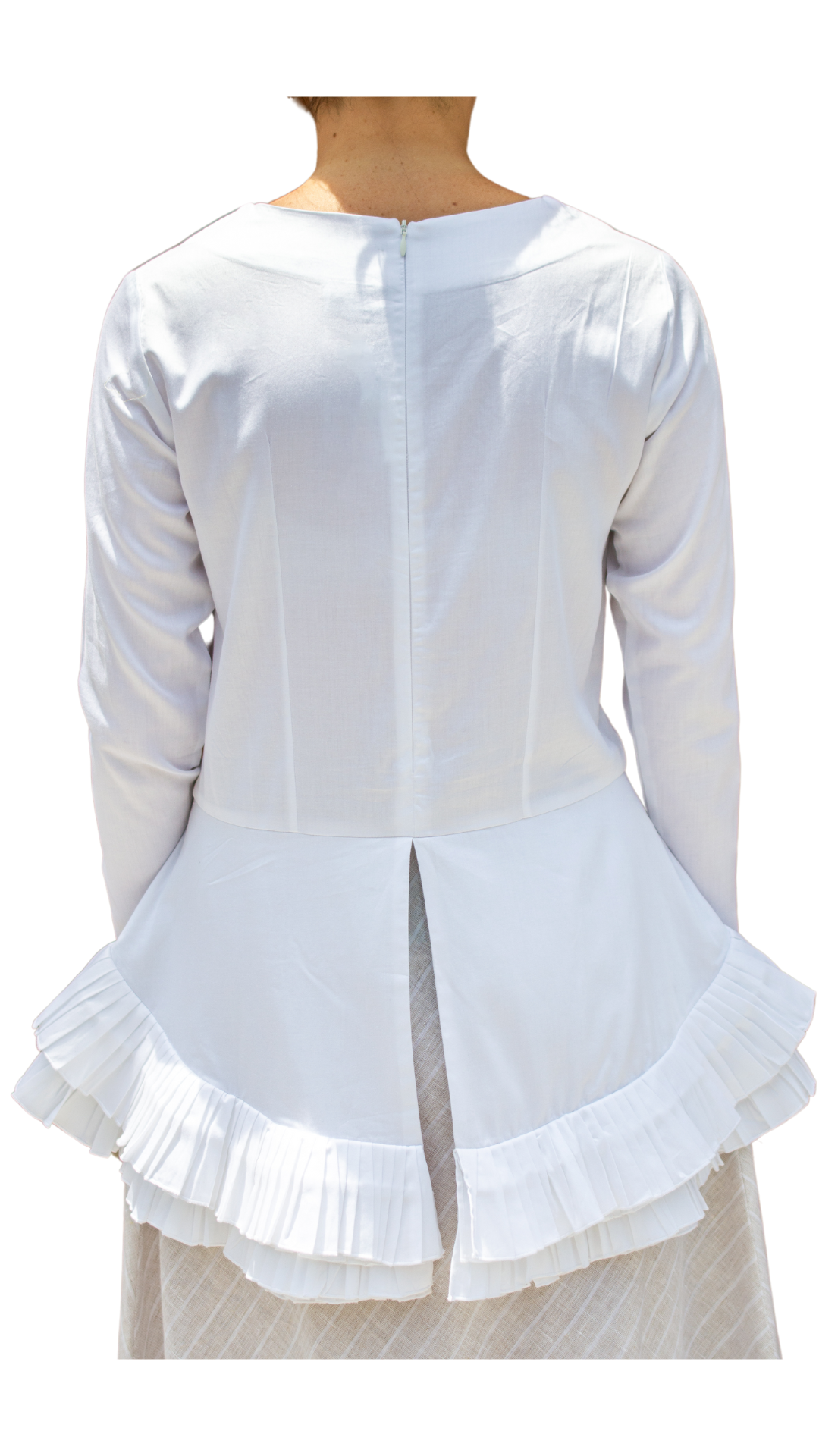 Blair White Ruffle Shirt