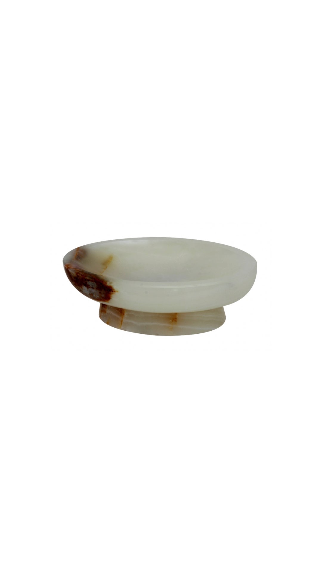 Vinca Collection Light Green Onyx Oval Soap Dish