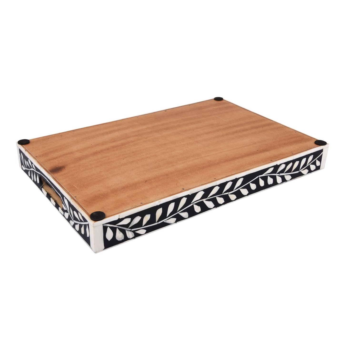 Decorative Tray Alhambra Grande Black & White 11x17 inch