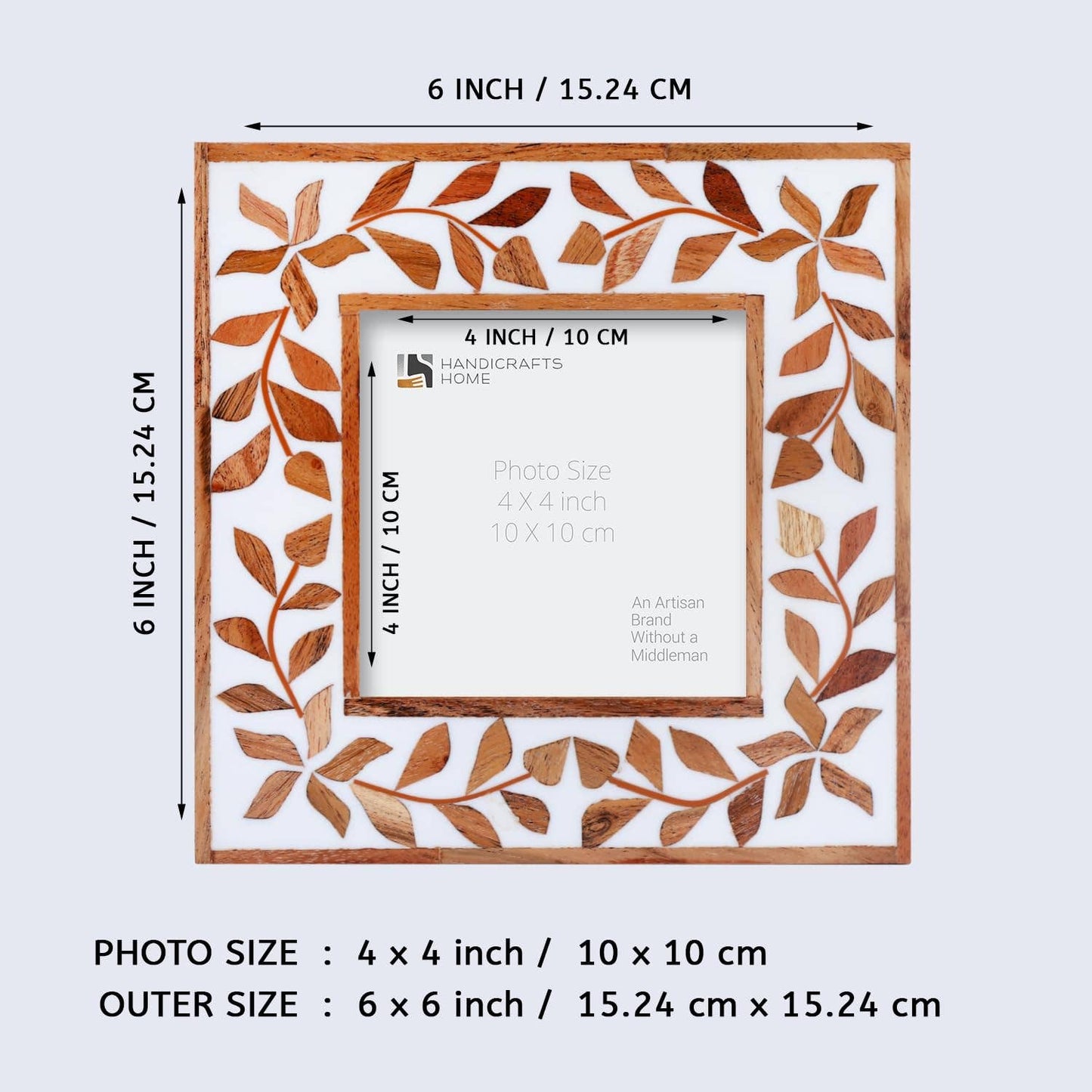 Picture Frame Square Handmade Alhambra Nido 4x4