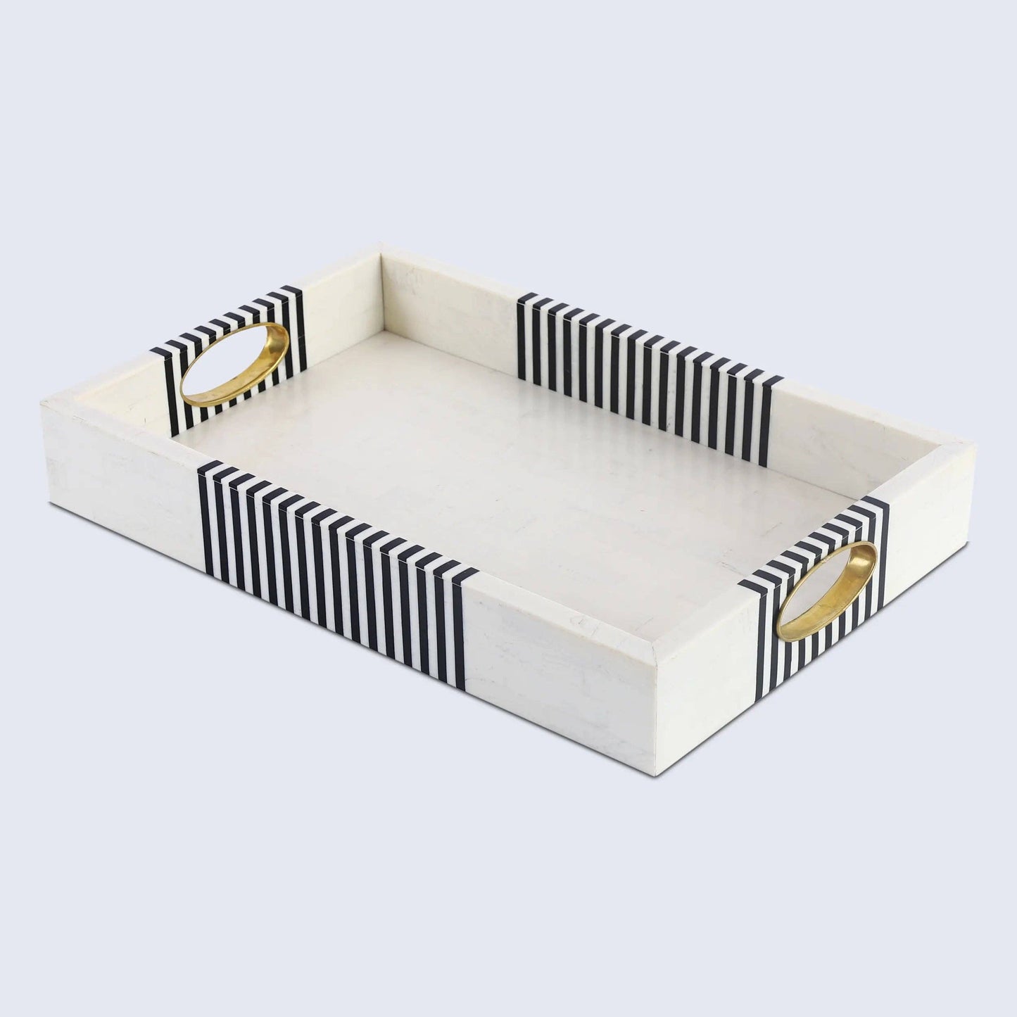 Handmade Optique Reflect Inspired Decorative Tray 11x17