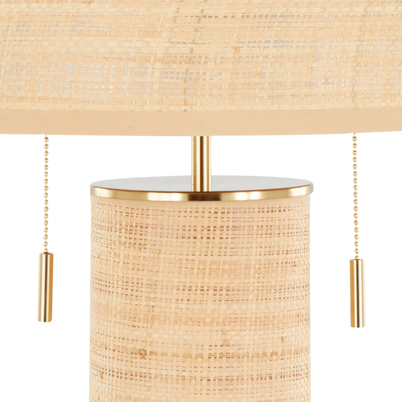 Cylinder Rattan 29'' Table Lamp