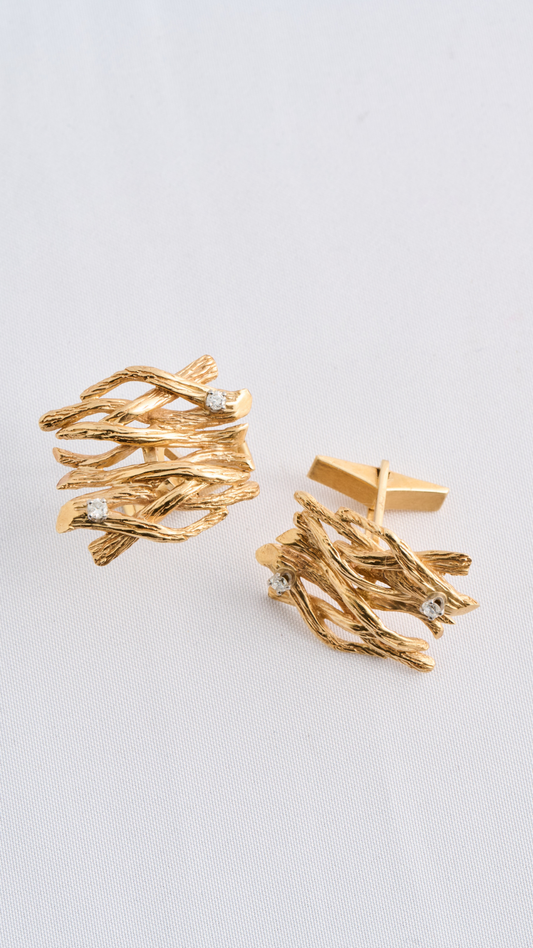 Antique Gold Cuff Links