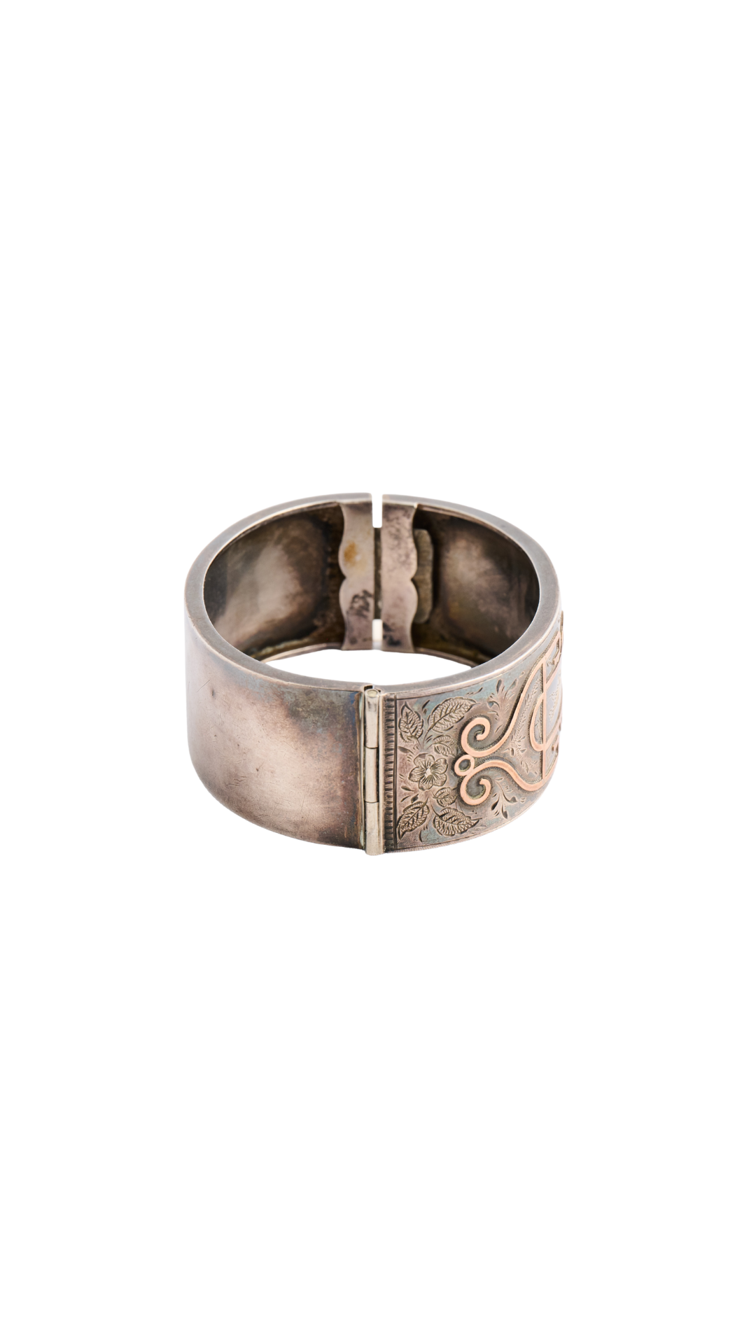 333 Silver Cuff w/ Gold Accents