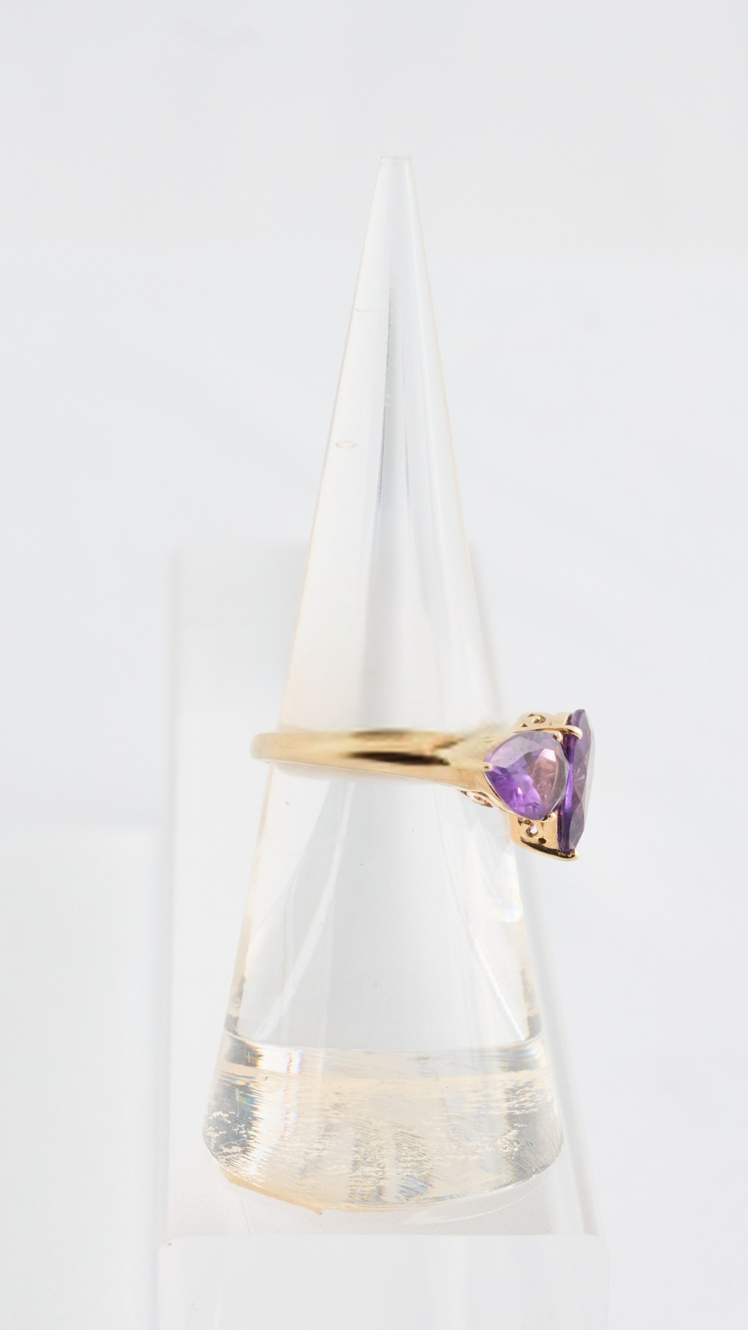 2 Amethyst Trilogy Ring