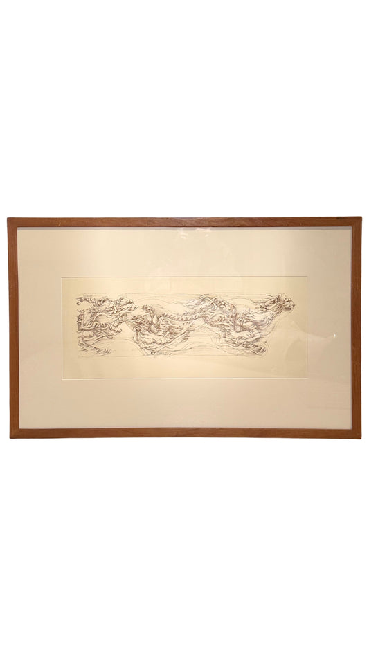 Running Tiger Framed Art Print