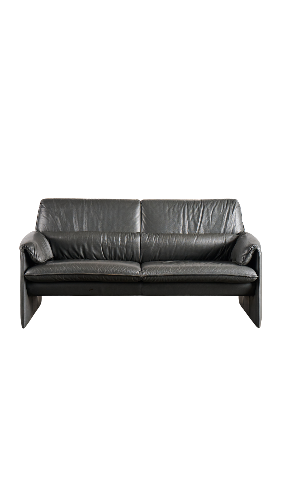 D8407 Leo Lux Gray Leather Sofa
