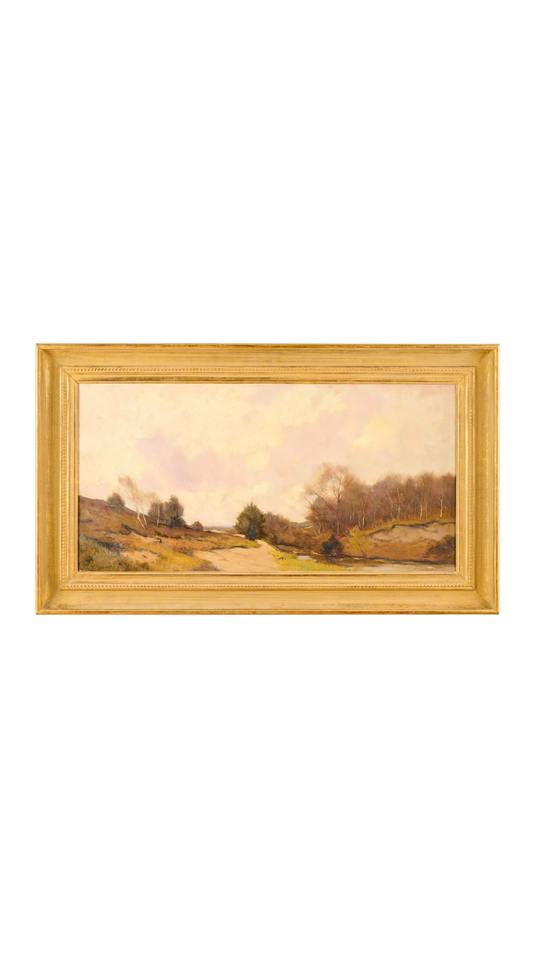 Peach Impasto Painting