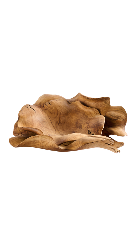 Burl Wooden Bowl S/2