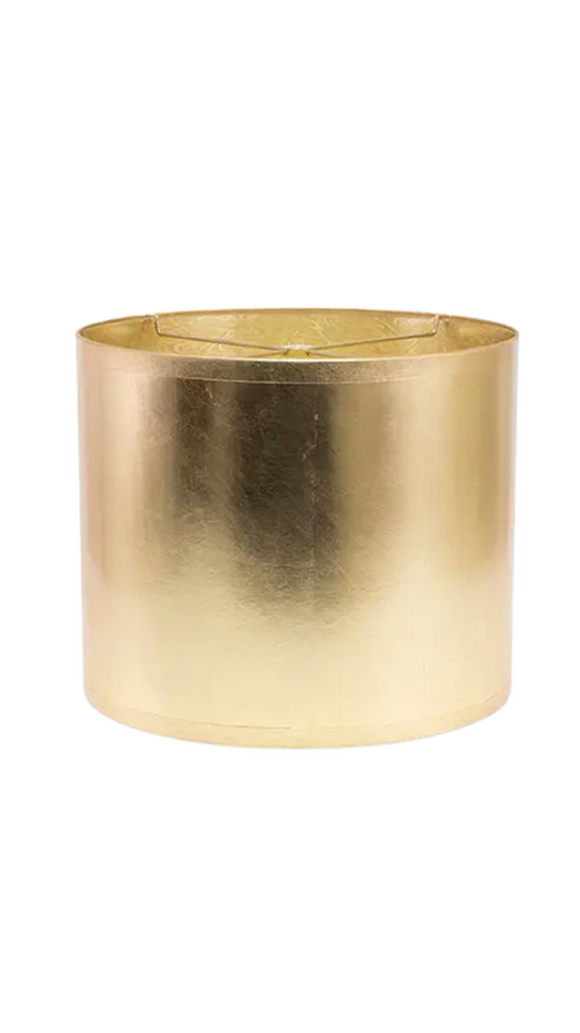 Round Gold Foil Lamp Shade