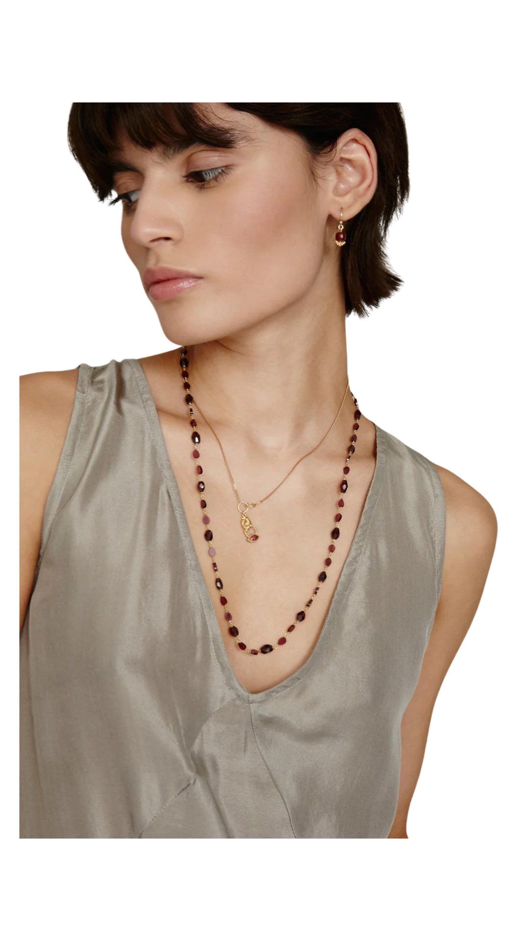 Chan Luu - 15012 Garnet Necklace