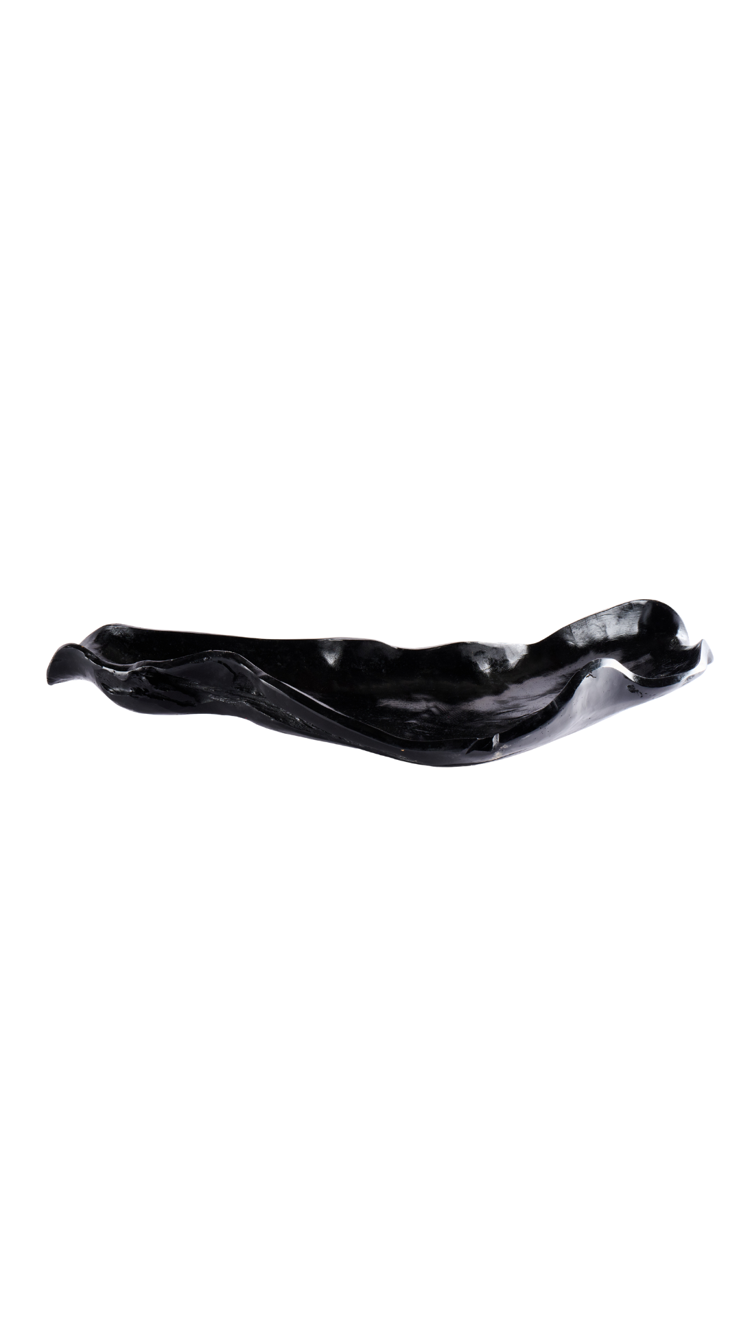 Large Black Teak Plate/Bowl