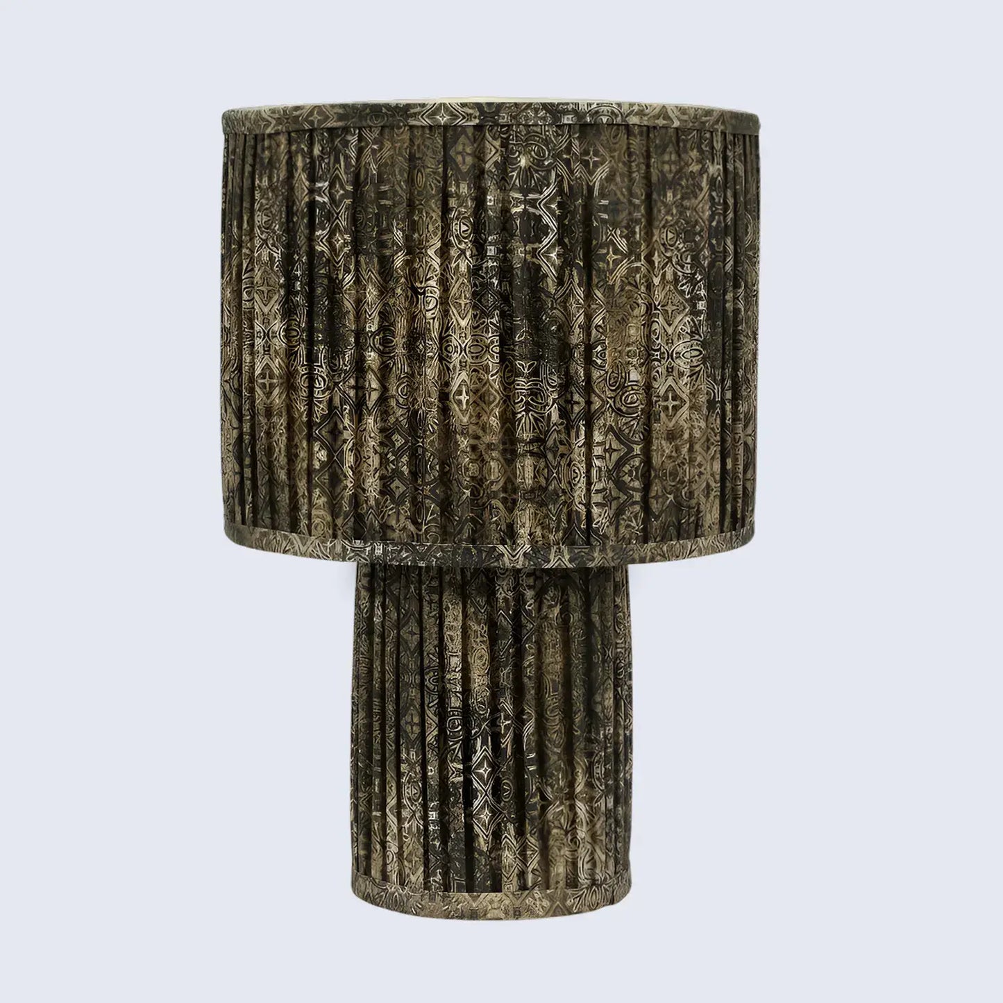 Pleated Fabric Table Lamp - Cotton Lampshades in 15" & 20"