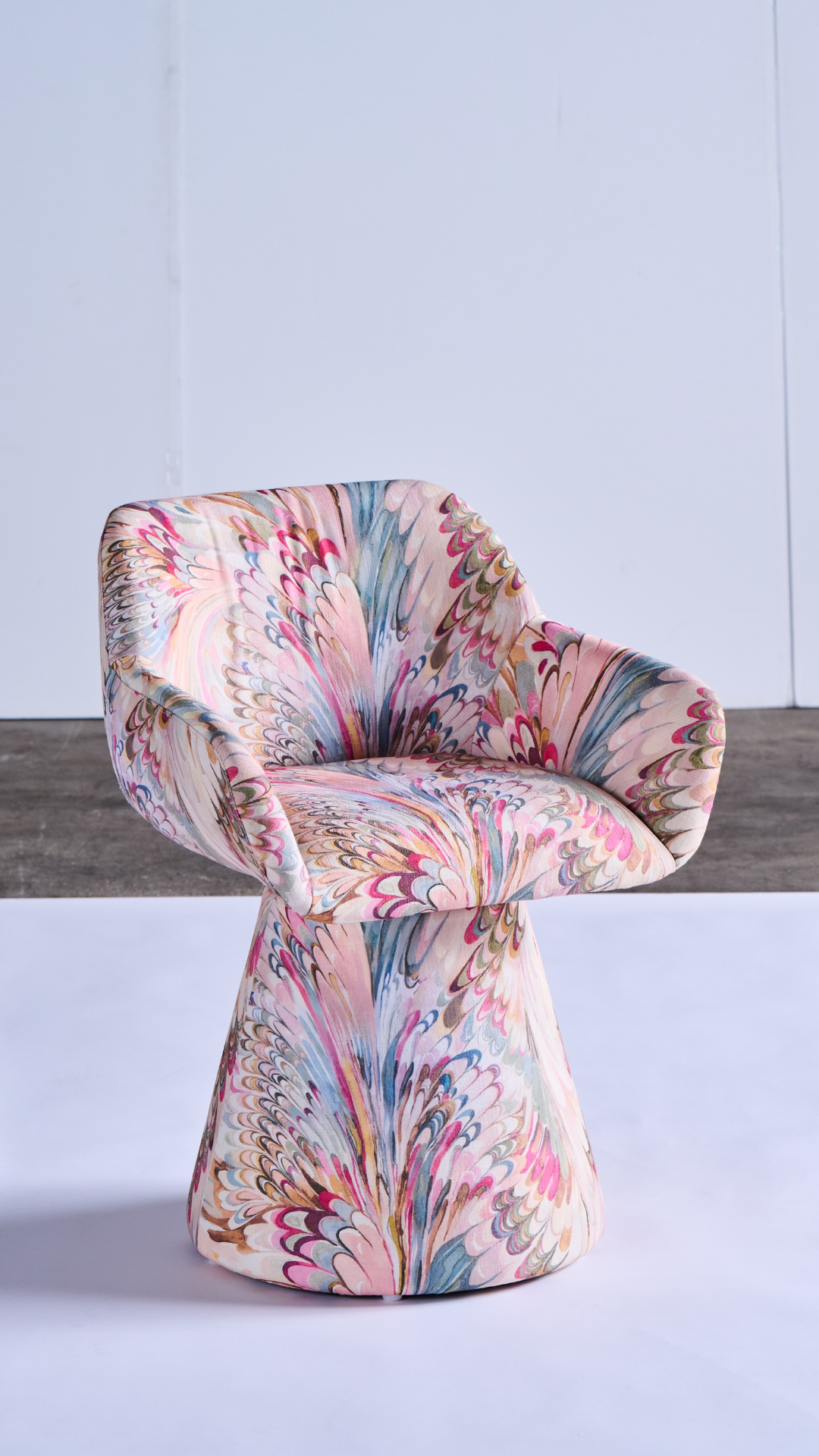 Marbled Swivel Dining Chair