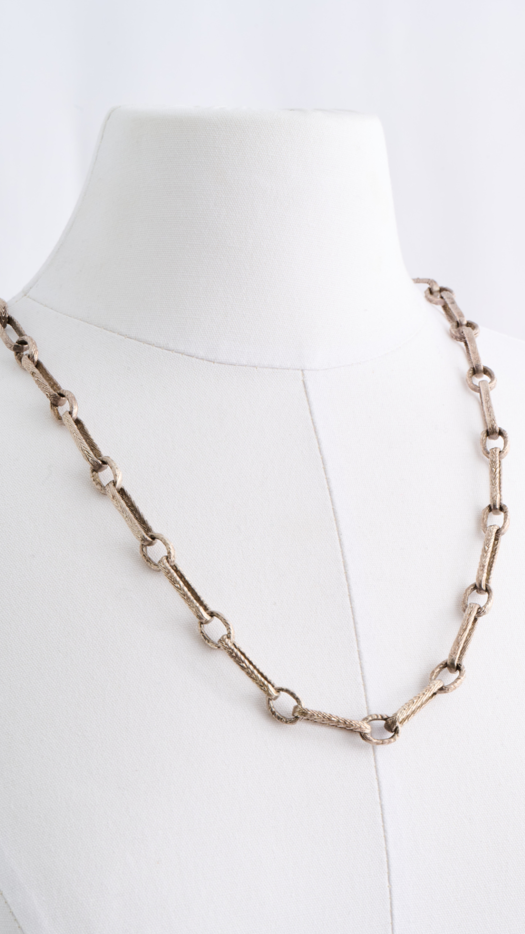 342 Silver Figaro Necklace