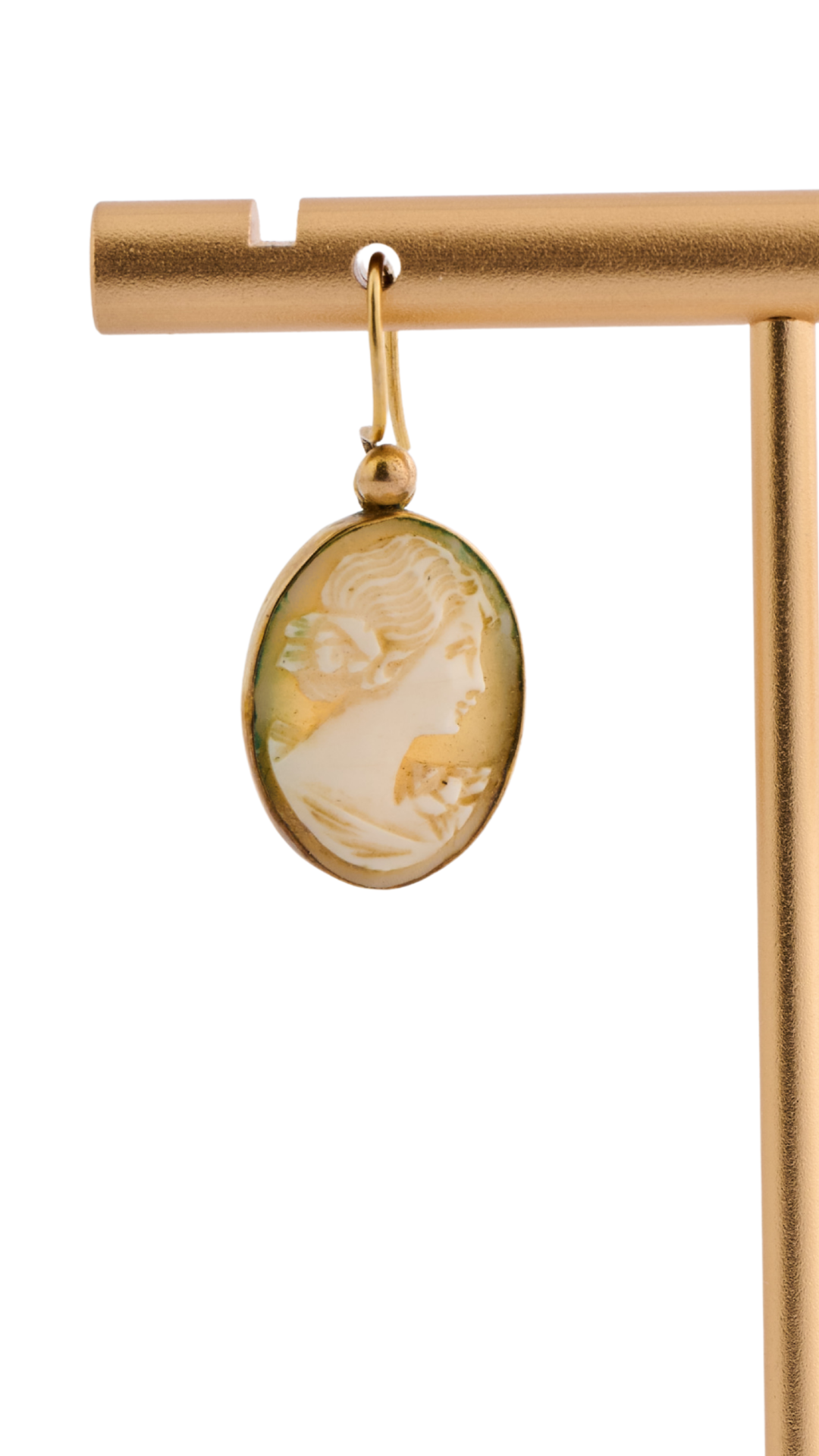 14kt Gold Cameo Earrings