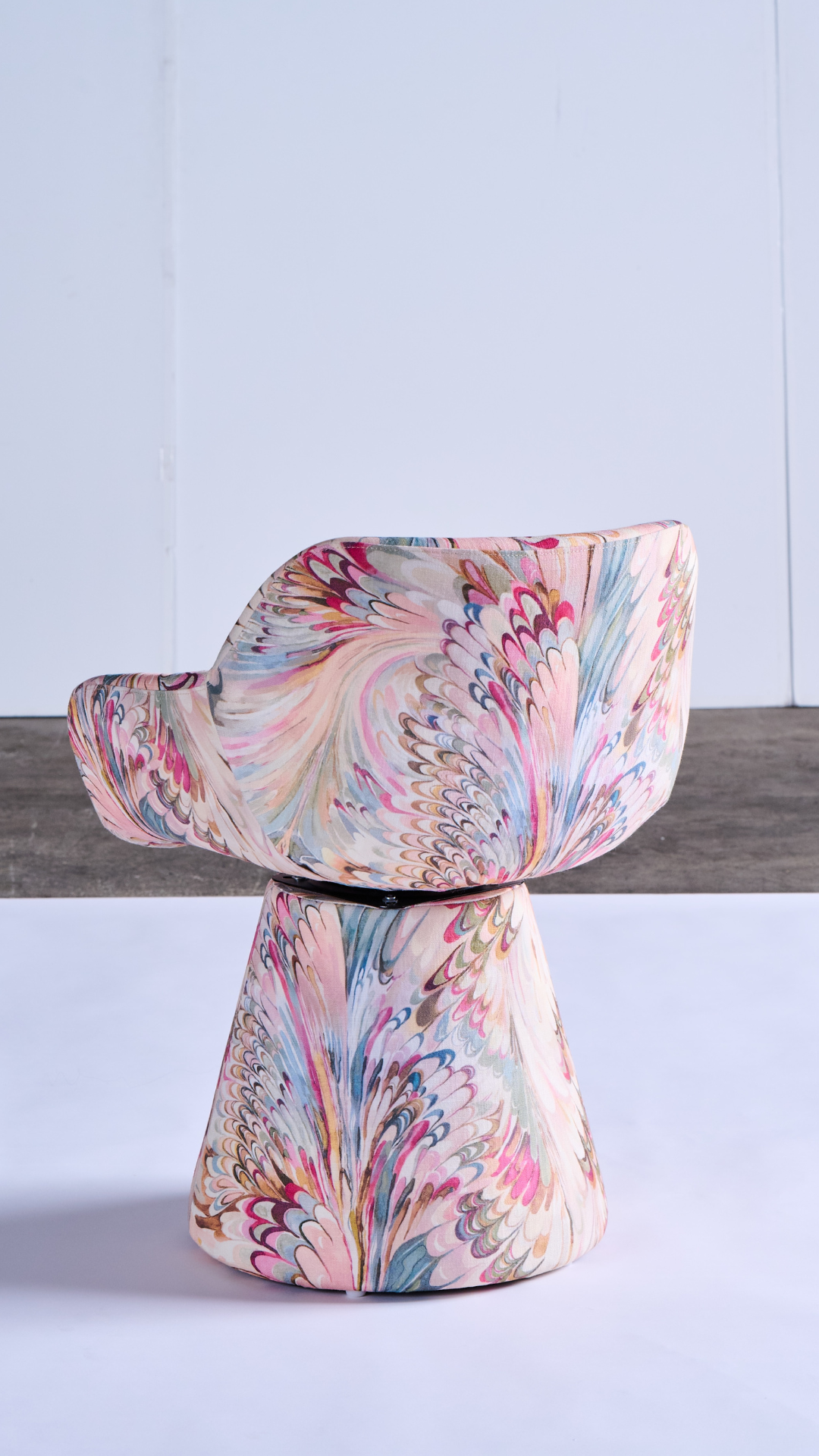 Marbled Swivel Dining Chair