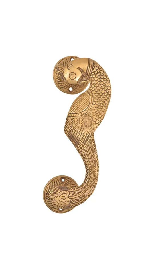 Peacock Brass Door Handles (Gold)
